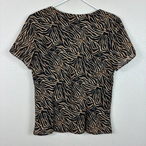 VTG J.B.S. LTD Animal Print Skirt Set Size 16P Retro - Picture 7 of 12